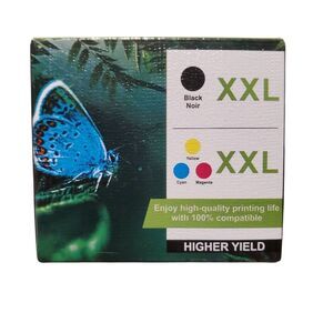 2 PACK 667XL Ink Black Color Set for HP Deskjet Advantage 1275 2374 2375 6075